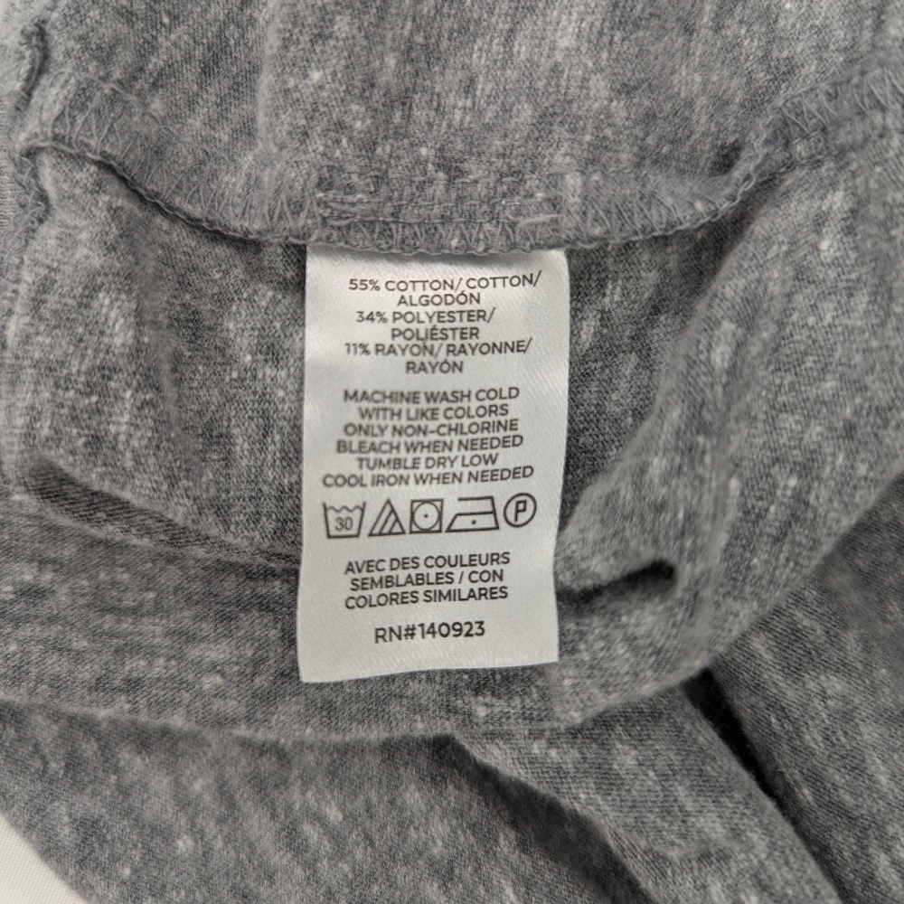 LOFT Gray Ruffle Sleeve Top - Picture 6 of 10